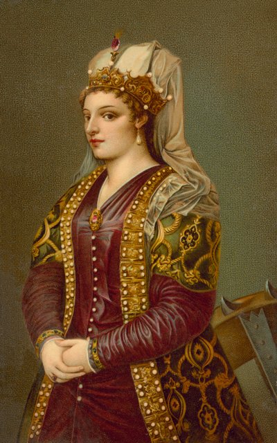 Portret van Caterina Cornaro door Tiziano Vecelli